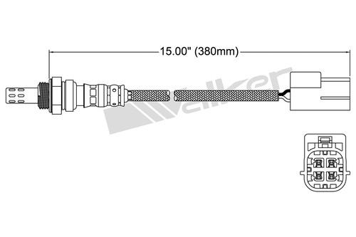 Walker products 250-24448 oxygen sensor