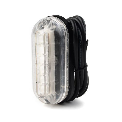 12v 6 led marine boat underwater white light waterproof surface mount light