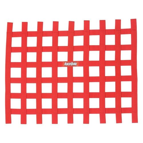 Racequip 721015rqp - red ribbon window net