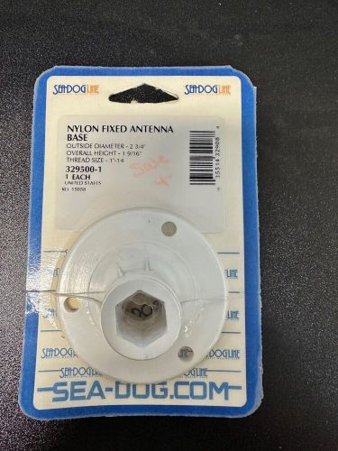 Sea-dog nylon fixed antenna base dia 2 3/4&#034; height 1 9/16&#034; thread 1&#034;-14 329500-1