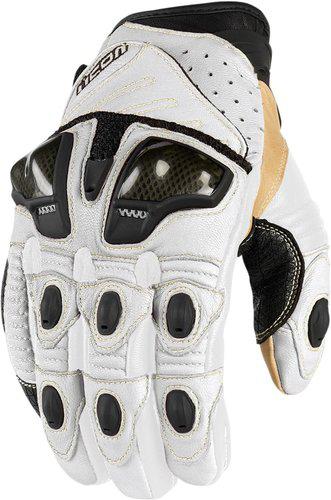 *fast shipping* 2013 icon overlord short glove (white) motorcycle gloves