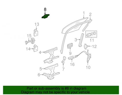 Genuine gm dark smoke gray front driver side exterior door handle 25875521