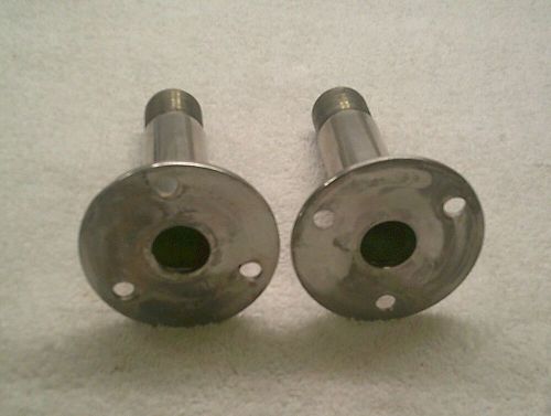 (2) marine antenna mounts, stainless steel, 4-inch, 4&#034;, 1 x 14 thread