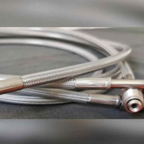 Porsche 986 front stainless braided brake line kit. front hard pipe replacement