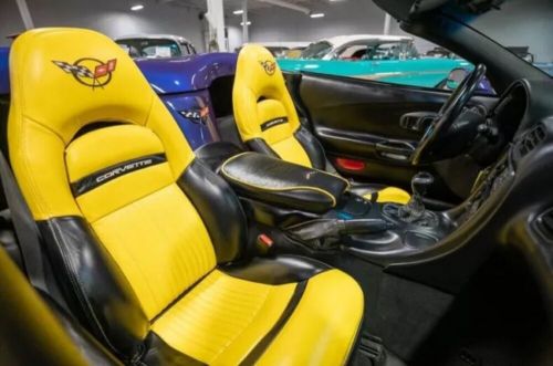 Corvette c5 sports synthetic leather seat covers in yellow &amp; black colour