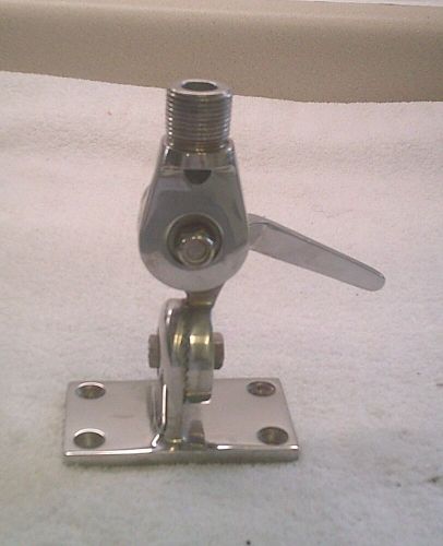 Antenna ratchet mount, stainless steel