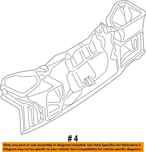 Bmw oem 06-10 550i under hood-center duct 64316921597