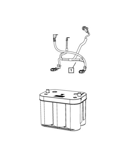 Genuine mopar battery wiring 68224975ab