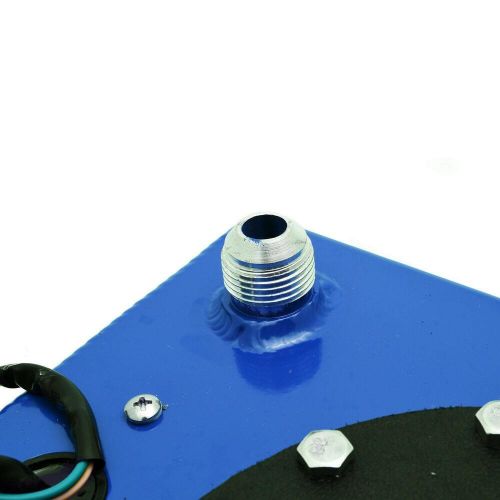 2.5 gallon/9.5l aluminum fuel cell tank with level sender anti-slosh foam blue