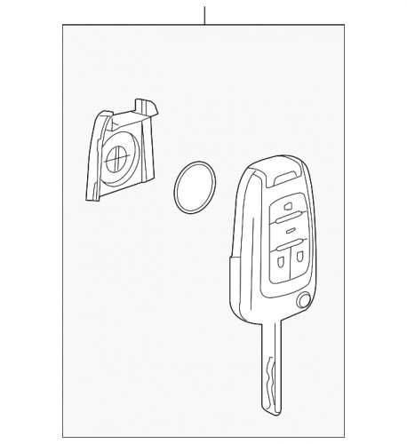 Genuine gm keyless entry transmitter 23335583