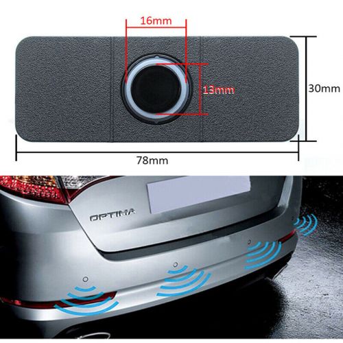 Rear buzzer radar system kit sound alarm 4 parking sensors car reverse backup