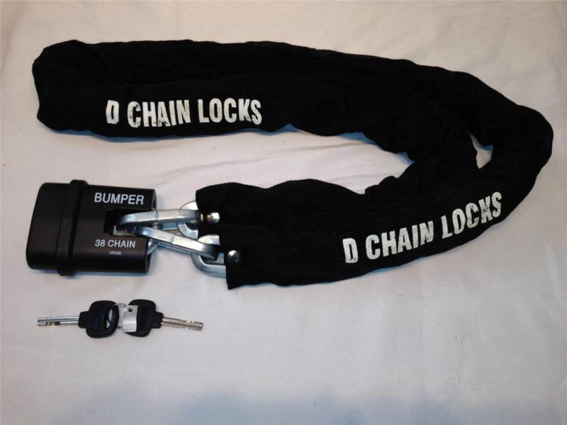 Motorcycle sport atv boat trailer heavy duty padded chain lock 66" long new