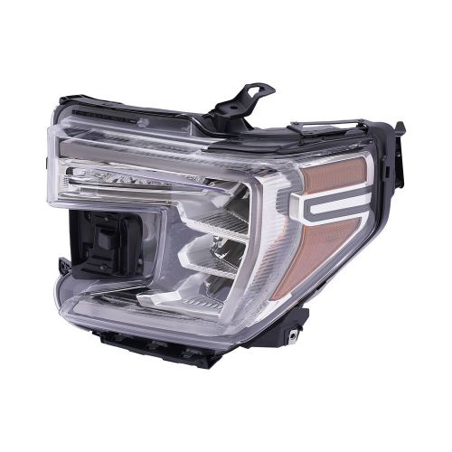 Pair led headlights headlamps right+left side for 2019-2022 gmc sierra 1500