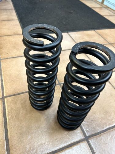 Coil spring springs afco 525 22525b afc22525b black set of 2