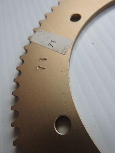 81 tooth 219 pitch one piece gold anodized sprocket