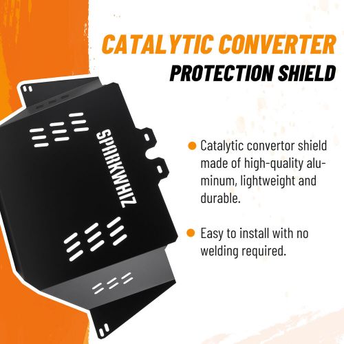 Professional catalytic converter protection shield for 2016-2022 toyota tacoma