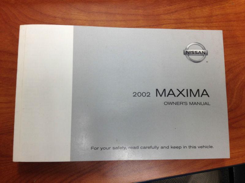 2002 nissan maxima owner's manual