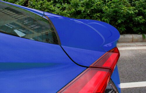 Rear spoiler tail lip wing bar abs blue 16-20 fit for honda civic fr style