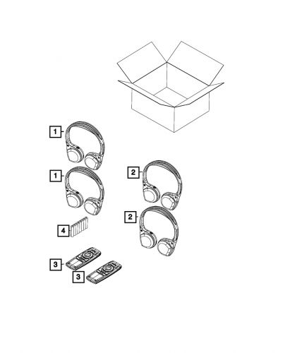 Genuine mopar wireless infrared remote 68239853ad