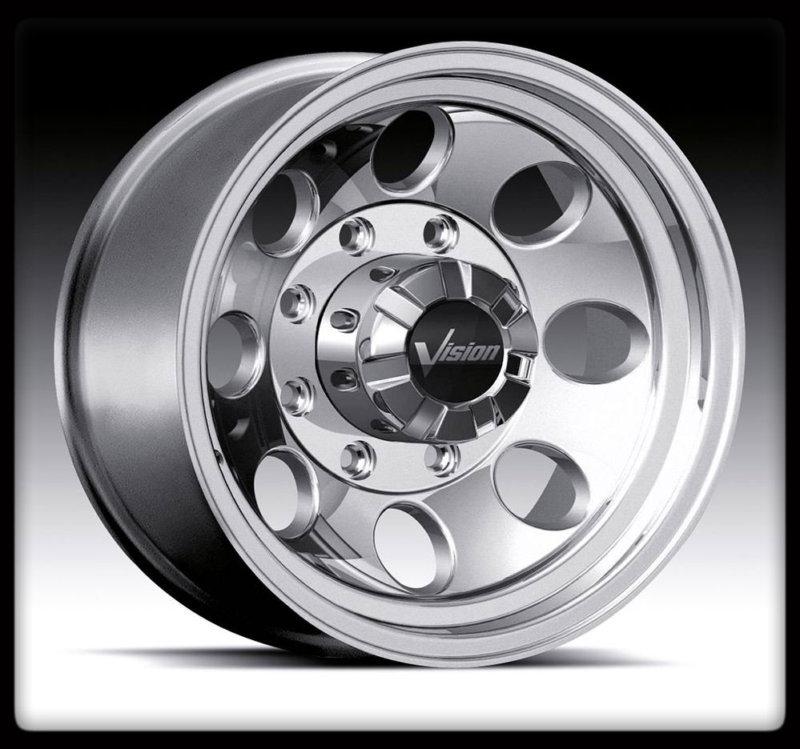 17" x 9 vision 171 scorpion - baja 8x165.1 8x6.5 polished wheel rims 17 inch +0