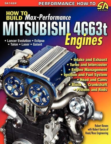 How to build max-performance mitsubishi 4g63t engines book by rre ~ new!