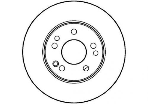 2x brake discs pair vented fits mercedes 260 w124 2.6 front 85 to 92 m103.940