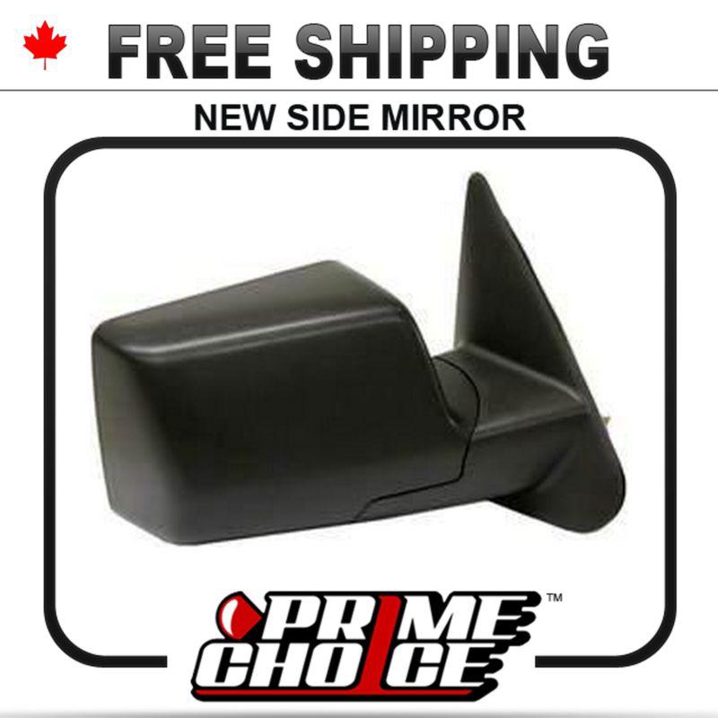 New manual black passenger side view mirror 2006-09 f0rd ranger truck right door