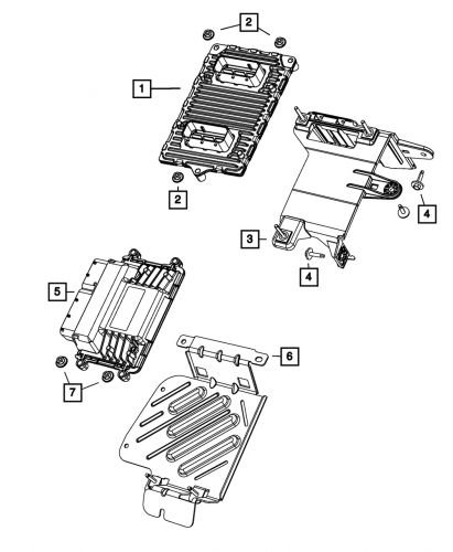 Genuine mopar transmission control module bracket 68084112af