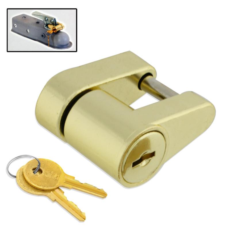 Heavy-duty universal quick trailer hitch coupler lock