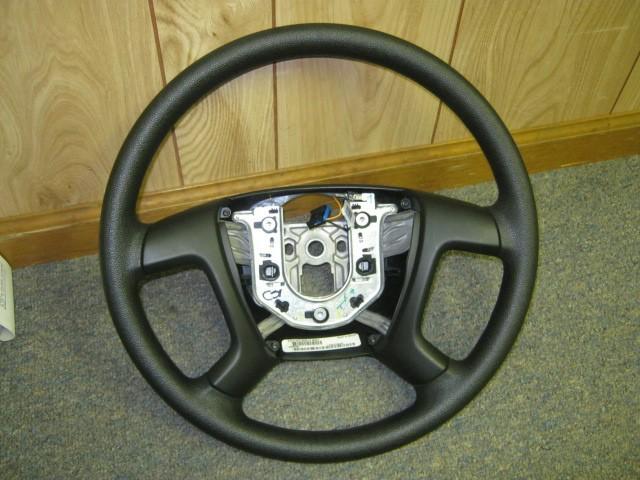 07-12 chevy silverado gmc sierra truck oem black vinyl steering wheel w/o cruise