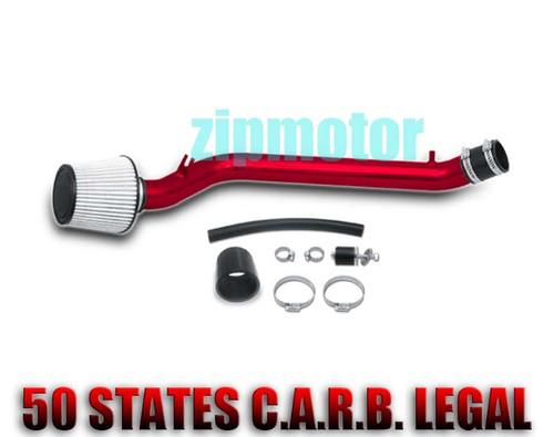 1992-1995 honda civic/1993-1997 del sol si d16 cold air intake + filter kit red