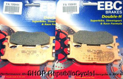 Yamaha v star 1300 ebc double-h brake pads -  front *new*