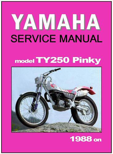 Yamaha workshop manual ty250 ty250r mono pinky 1991 1992 1993 on service repair