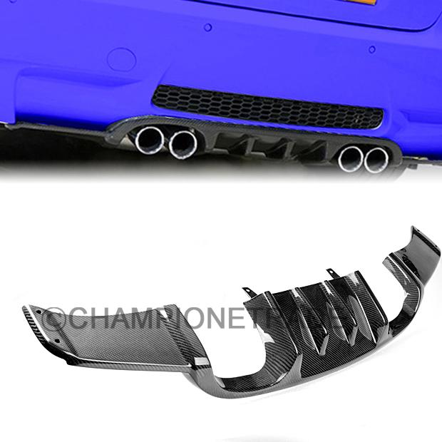 Real carbon fiber rear trunk bumper diffuser kit for bmw e93 m3 cabrio 2007-2011