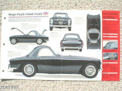 Morgan plus four + plus imp brochure: 1963,1964,