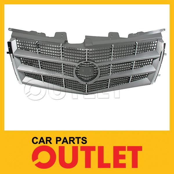 2008-2011 calliac cts front grille assembly w/o emblem silver grey new 