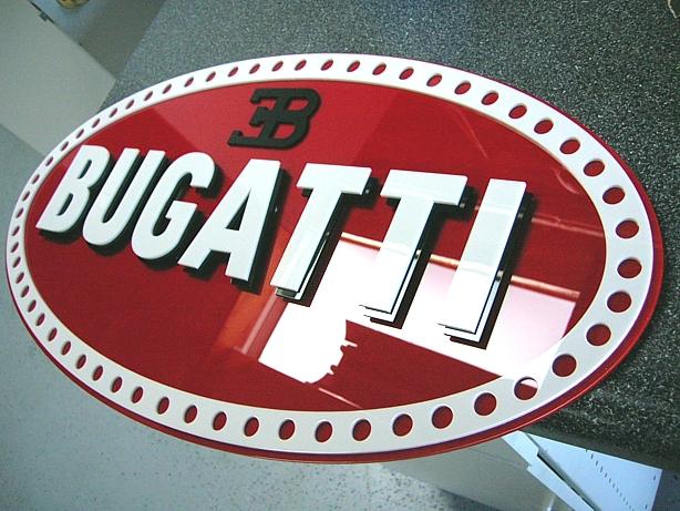 3d bugatti sign showroom rare veyron vitesse 57sc eb110 show racing type 16.4