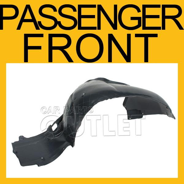 2001-2006 bmw e46 2dr front fender liner bm1249101 r/h splash shield rear sector