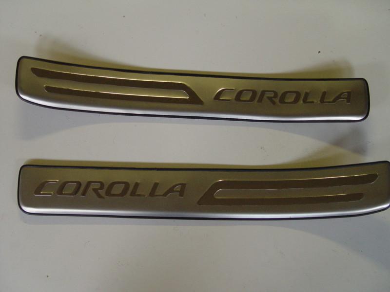 Purchase TOYOTA COROLLA TWO REAR STAINLESS STEEL DOOR SILL SCUFF PLATE 20032008 in Sacramento