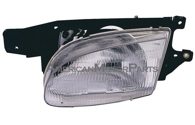 Eagleeye driver & passenger replacement headlight 98-99 fit hyundai accent 4dr