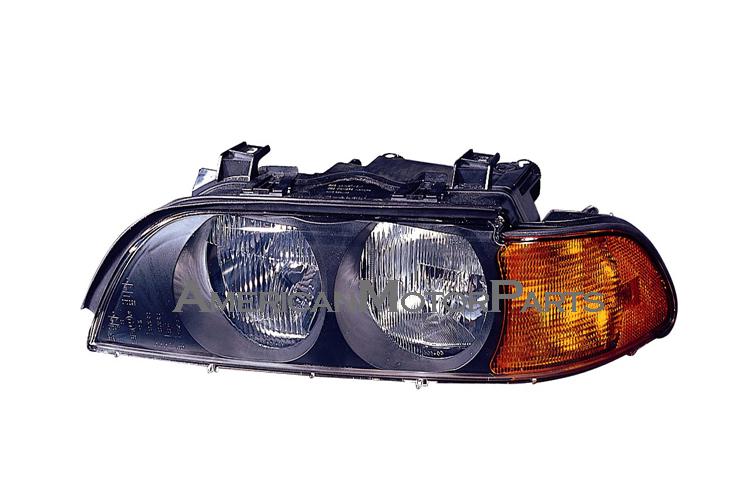 Depo pair replacement headlight halogen type 98 march-00 bmw e39 5 series