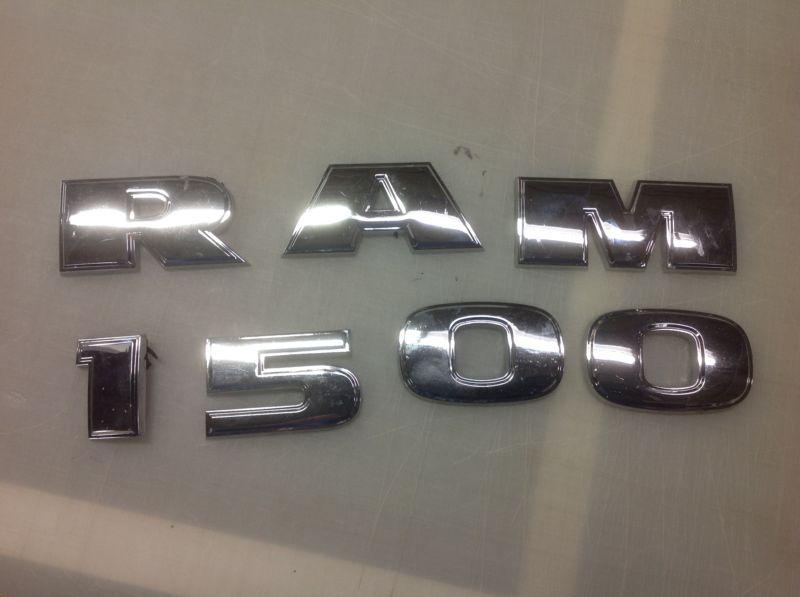 2009 10 11 12 13 dodge ram 1500 door letters script chrome emblems set oem - 6