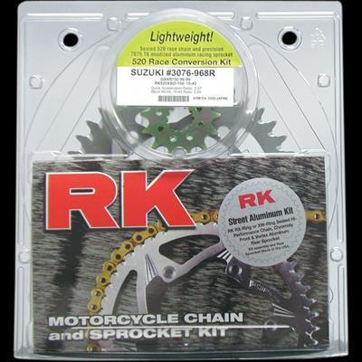 Rk 520gxw motorcycle chain 520 114 links gold zinc plated gb520gxw-114