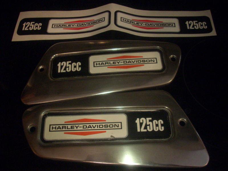 Harley davidson aermacchi rapido gas tank 125 decals - free shipping!