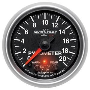 Autometer 2-1/16in. pyrometer kit; 0-2000 f; fse