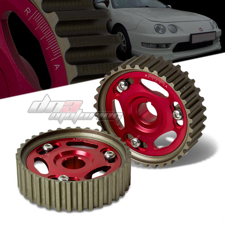 Jdm red honda b-series b16/b18 dohc adjustable cam gear civic/integra/prelude