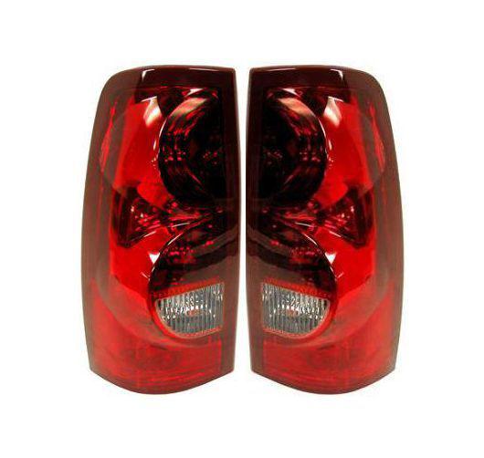 03 chevy silverado pickup truck taillights taillamps lamps pair set rear brake