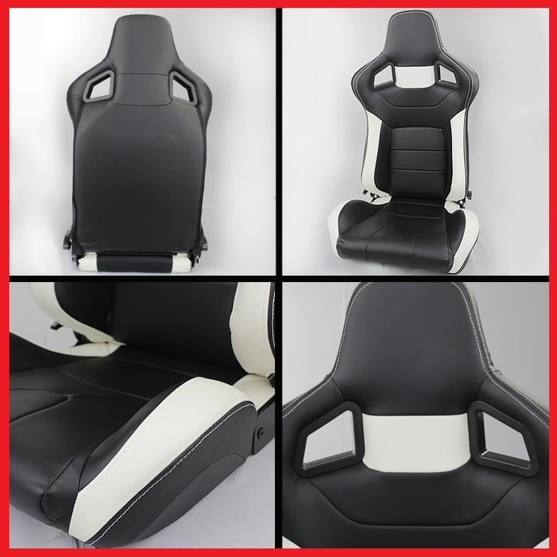 Recaro sportster cs custom universal synthetic leather racing race seats jdm 