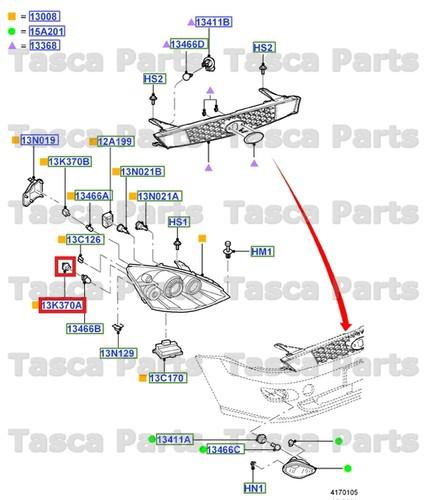 New oem high intensity discharge headlight bulb socket 2002-2004 ford focus