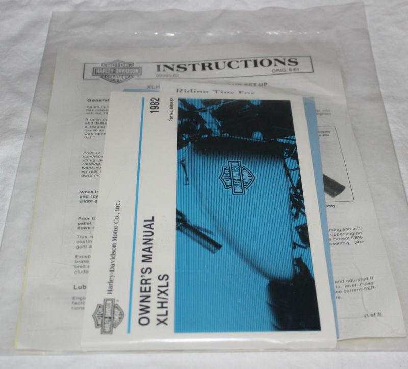 Original harley davidson 1982 sportster xlh xls owners manual nos 99466-82 (39)